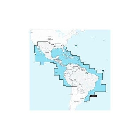 Garmin Navionics+ Mexico, Caribbean To Brazil, Navionics+ Microsd/Sd Card Nasa004L GAR010-C1364-30